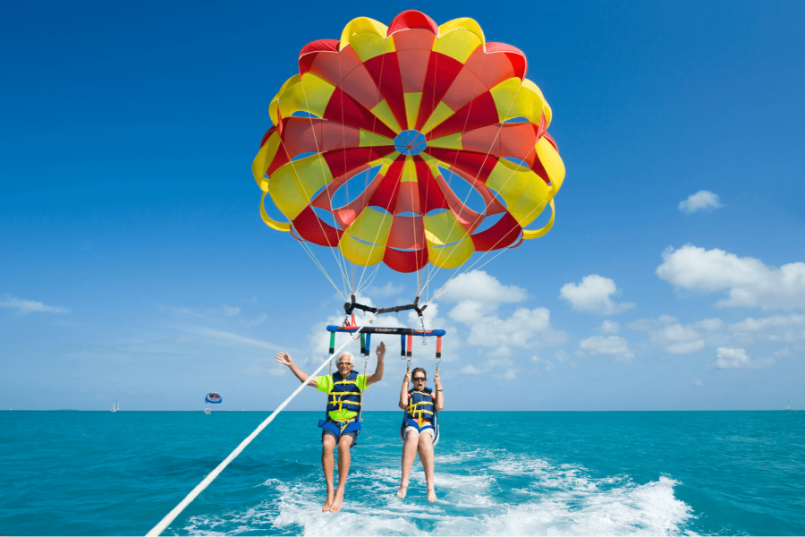 Parasailing for two people